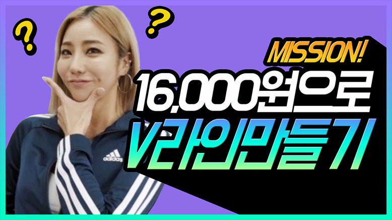 16000원으로 V라인